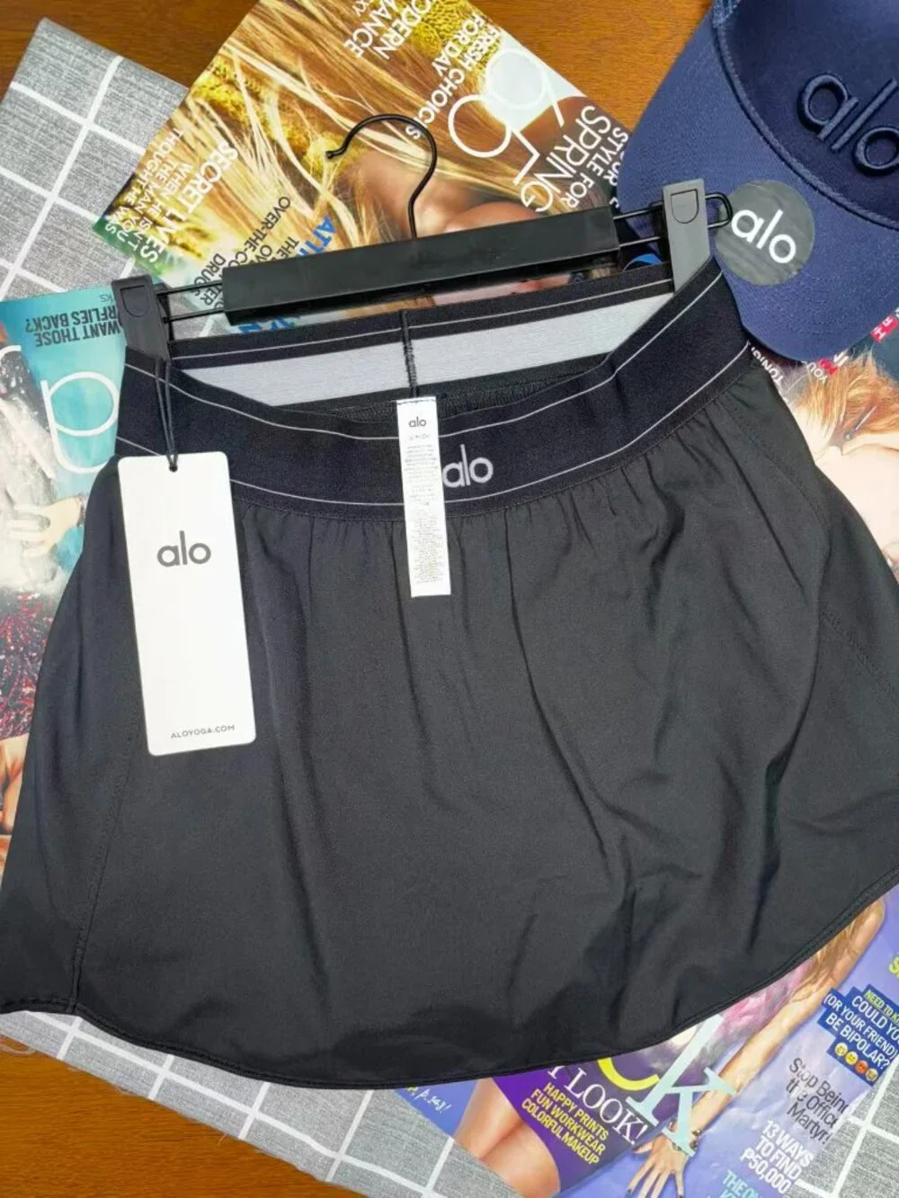 NWT🏷️ALO Yoga tennis skirt  classic black versatile style 🖤